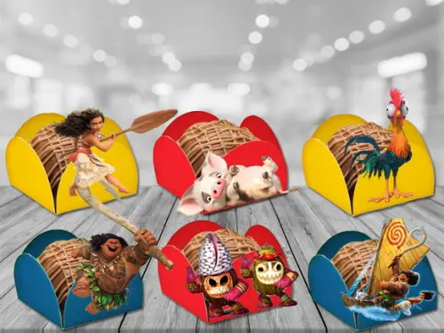 Forminhas Moana - 100 Unidades