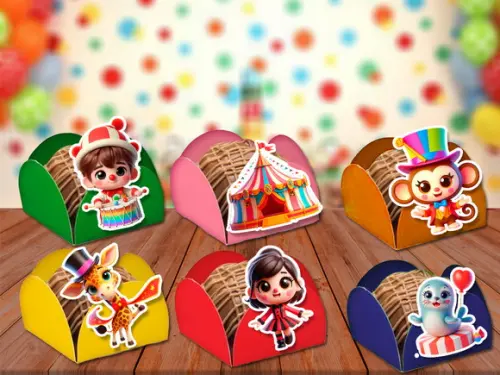 Forminhas para Doces Circo - 100 Unidades
