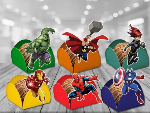 Forminhas Vingadores - 100 Unidades