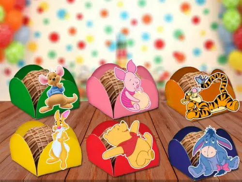 Forminhas Ursinho Pooh - 100 Unidades