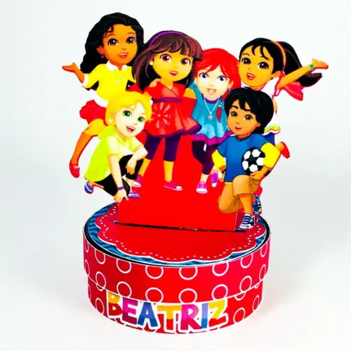 Latinha 3d - Dora e Seus Amigos na Cidade