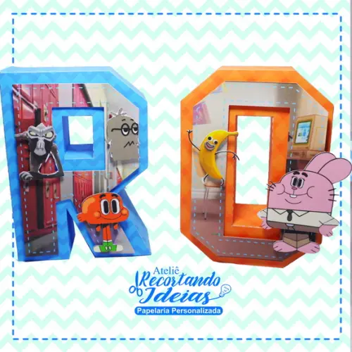 Letra 3d Gumball