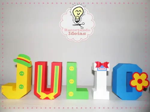Letra 3D Patati Patata