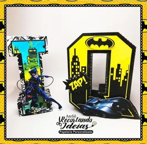 Letras 3d do Batman