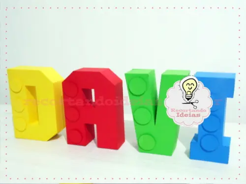 Letras 3d do Lego