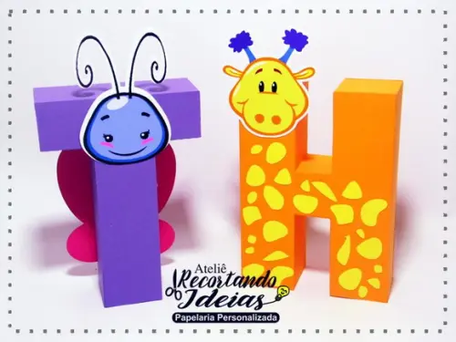 Letras 3D Galinha Pintadinha
