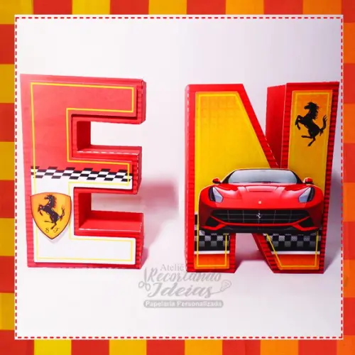 Letras 3D Ferrari