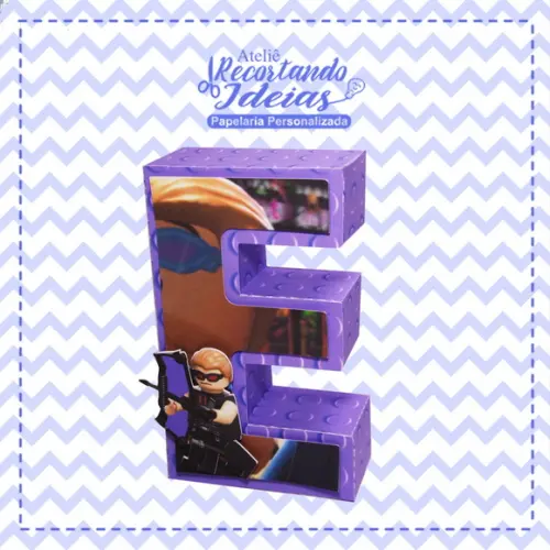 Letras 3d Lego Vingadores