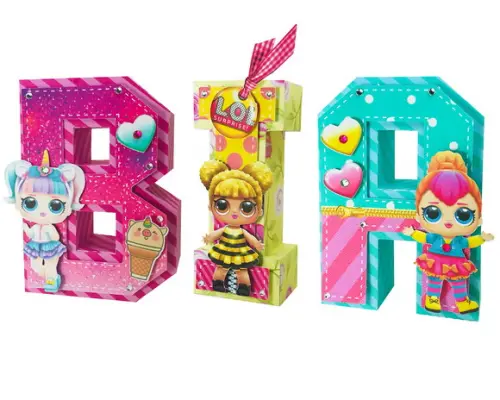 Letras 3d lol surprise - LOL bonequinhas