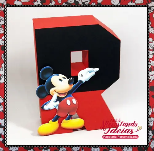 Letras 3D Mickey Mouse - Scrap