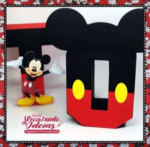 Letras 3D Mickey Mouse - Scrap