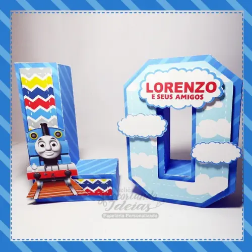 Letras 3D Thomas e seus Amigos