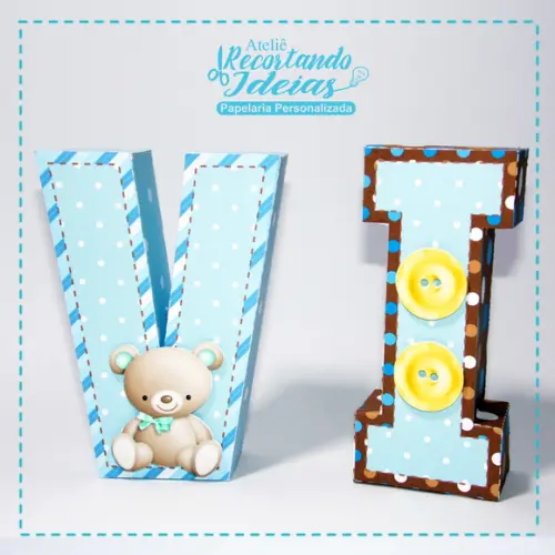 Letras 3d Ursinho