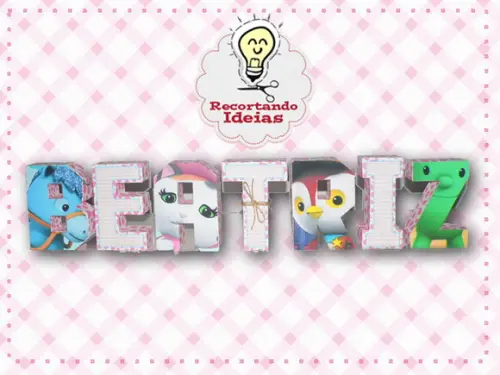 Letras 3D Xerife Callie