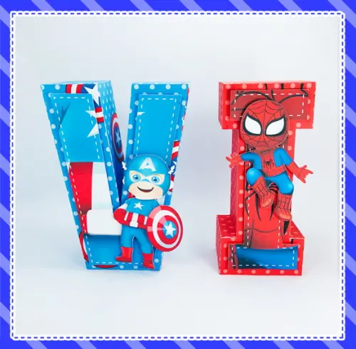 Letras 3d vingadores