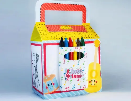 maleta para colorir instrumentos musicais - - 10 unidades