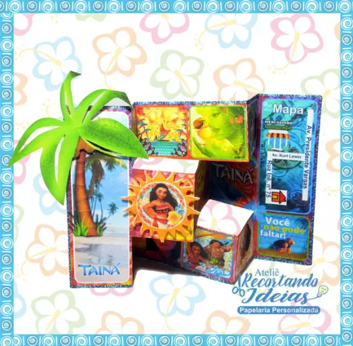 Moana Convite Moana Festa