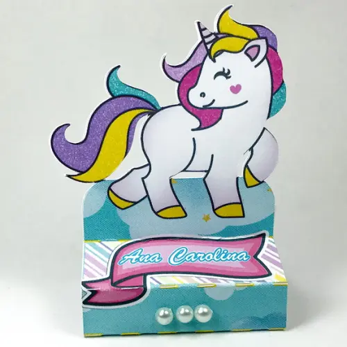 Porta Bs unicórnio -Porta Chocolate Duplo unicornio