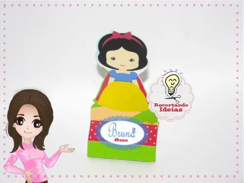 Porta Chocolate Branca de Neve