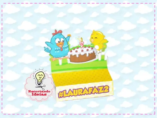 Porta Chocolate Duplo Galinha Pintadinha