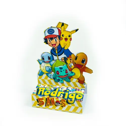 Porta chocolate duplo Pokemon - Festa Infantil