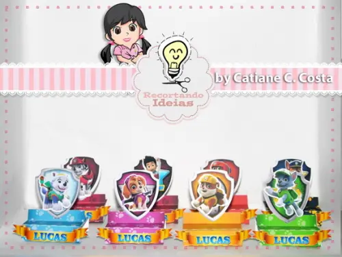 Porta Chocolate Duplo Patrulha Canina