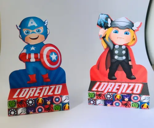 Porta Chocolate vingadores baby