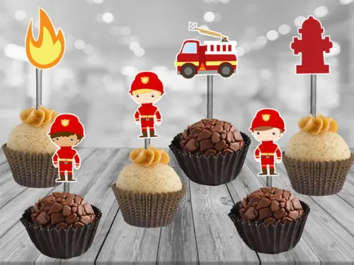 Topper Bombeiros - 100 unidades