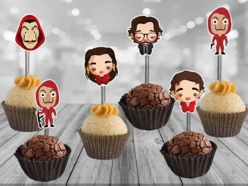 Topper La casa de Papel - 100 unidades