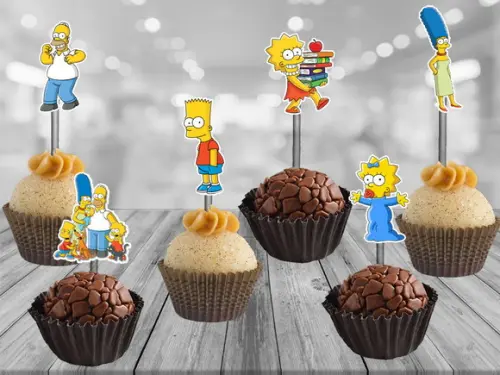 Topper Os Simpsons - 100 unidades