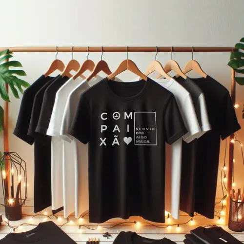 Camisa Personalizada Lagoinha Compaixão 100% Algodão