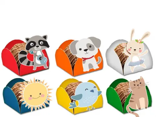 Forminhas para Doces Animais Felizes