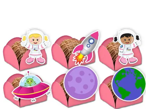 Forminhas para Doces Astronautas Meninas