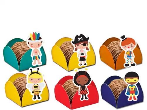 Forminhas para Doces Carnaval Bloquinho Infantil