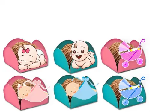 Forminhas para Doces Chá Revelação