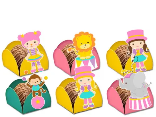 Forminhas para Doces Circo Menina