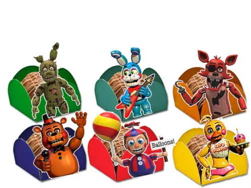 Forminhas para Doces Fnaf - Animatronics