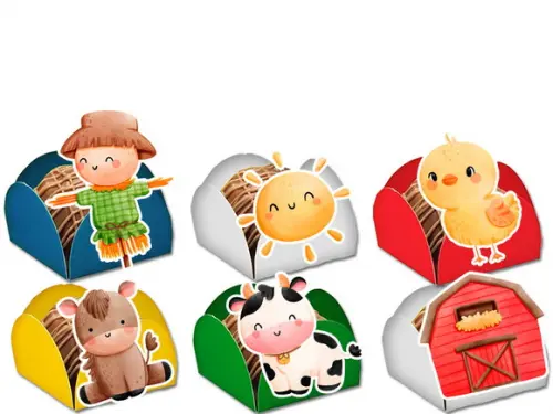 Forminhas para Doces Fazendinha com Celeiro