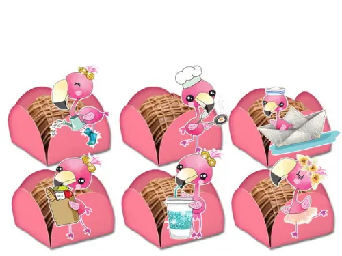 Forminhas para Doces Flamingos