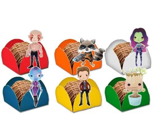 Forminhas para Doces Guardiões da Gardiões da Galáxia