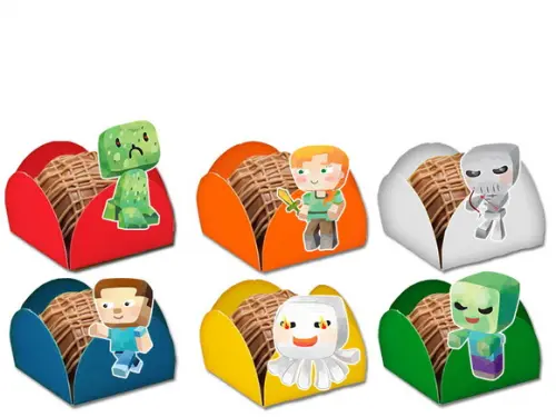 Forminhas para Doces Minecraft