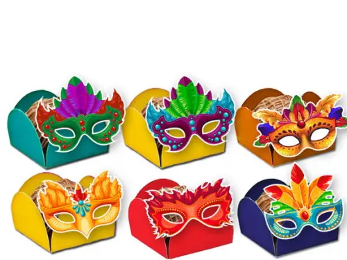 Forminhas para Doces Máscaras de Carnaval