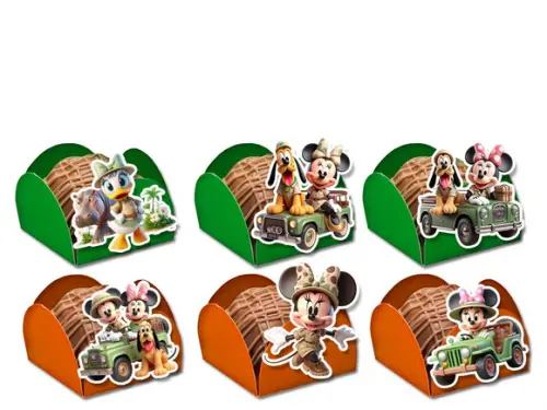 Forminhas para Doces Minnie Safari