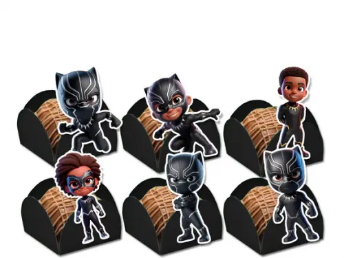 Forminhas para Doces Pantera Negra