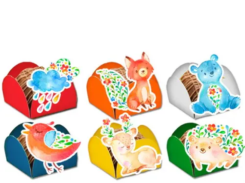 Forminhas para Doces Primavera Animais Floridos
