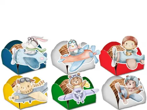Forminhas para Doces Ursinho Aviador