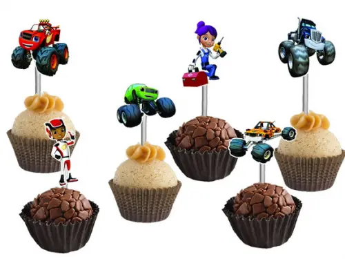 Topper para Docinhos Blaze Monster Machine