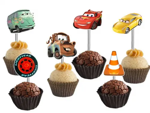 Topper para Docinhos Carros