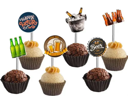 Topper para Docinhos Cervejas Boteco