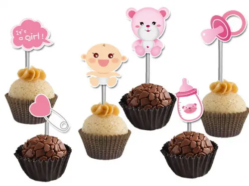 Topper para Docinhos Cha de Bebe Menina